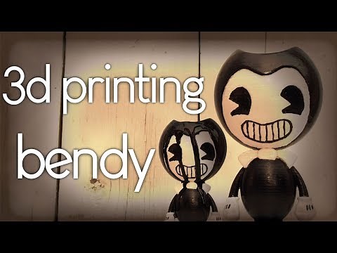 Making Bendy from Bendy and the Ink Machine ( batim 3d print diy)