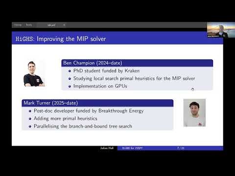 Julian Hall — HiGHS for CVXPY