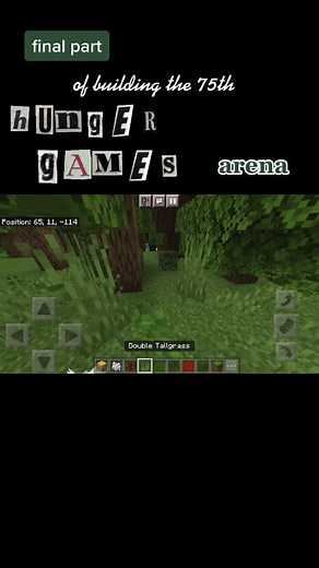 Building the 75th Hunger Games Arena in Minecraft