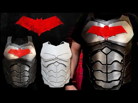 How to Make Superhero Chest Armor - Free Foam Templates - Red Hood Batman Cosplay - Part 2