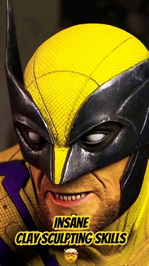 From Clay to Wolverine Masterpiece 🔥 #shorts (craftyartsculpture/ig)