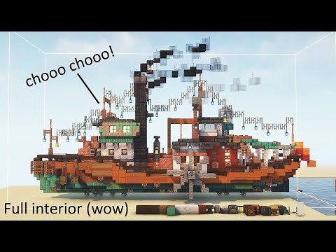 I built a STEAMBOAT - Minecraft