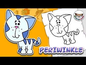 Blue's clues: How to draw Periwinkle | Drawing tutorial