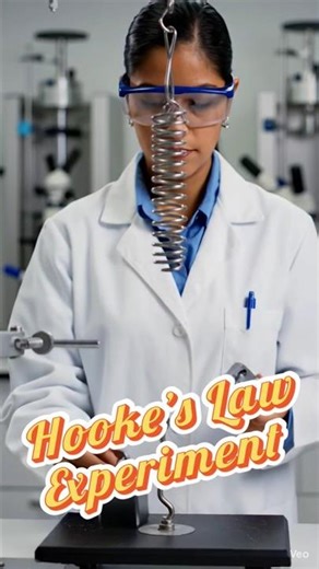 Hooke’s Law Experiment 😳 #physics #hookeslaw #hook #jee #neet #iit