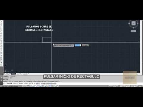 COMO UTILIZAR LA HERRAMIENTA RECTANGULO (RECTANG) EN AUTOCAD