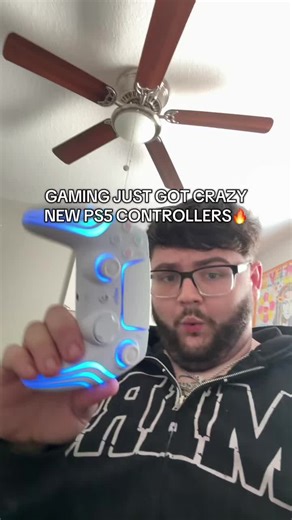 Gaming just got crazy at night time with these LED PS5 controllers that don’t get stick drift and have scuff controls on the back!! #ps5 #ps5controller #gamers #gaming #gamersoftiktok