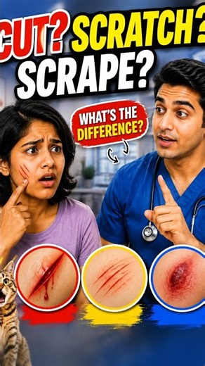 Learn CUT vs SCRATCH vs SCRAPE English Vocabulary 😳 #Shorts Wow Lesson #esl