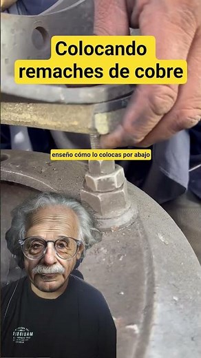 cómo se colocan los remaches de cobre en las zapatas de freno tambor #mecanicaautomotriz