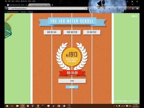 The 100 Meter Scroll 1.32 seconds *CHEAT*
