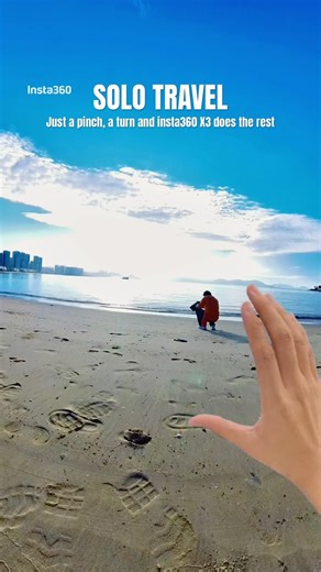 If you travel solo, insta 360. 3 is the best travel companion #insta360 #x3 #travel #Binarybackup