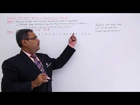 Optimal Page Replacement Algorithm GATE Example