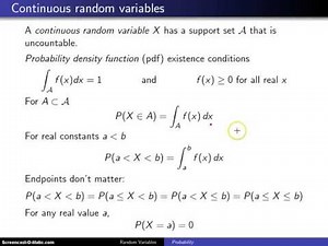 Probability density functions