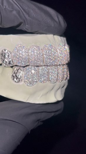 14K views · 2.4K reactions | 8on8 925 silver VVS moissanite grillz with diamond dust and cut ✅monthly payment available diamond tester certified #grillz #diamondgrillz #customgrillz #houston #texas #florida #hiphop #hiphopculture #rap #hiphopjewelry | Agoradiant | Facebook