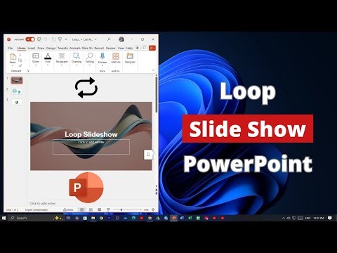 How to Loop Slide Show on Microsoft PowerPoint