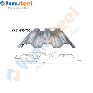 [Hot Item] 1.6 mm Metal Deck Profiles - Galvanized Steel Floor Decking Sheet for Steel Structure Material