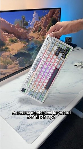 SOUNDS so CREAMY! 🔥 #keyboard #desksetup #gaming #mechanicalkeyboard #rgb #aula