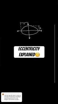 Eccentricity and planetary orbits explained✅ #physics #learnphysics #physicshelp #educational #fyp