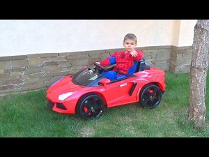 Red Car is broken Funny Paw Patrol Ride on POWER WHEEL Jeep to help Spiderman - Videos For Kids