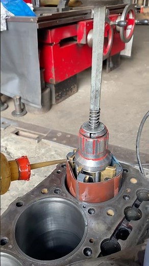 How to Polish Engine Sleeve #engine #liner #honing #polish #cleaning #automobile #shortsfeed #short