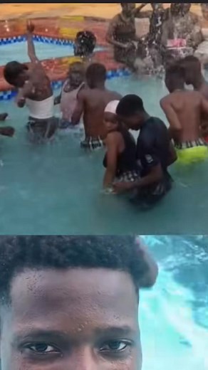Public pool | Funny guy