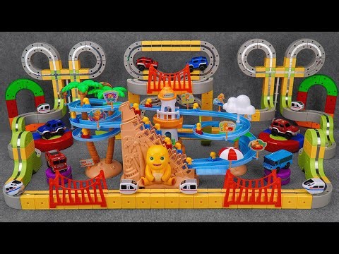 24 minutes of satisfying Anti-Gravity Magnetic Track and Duckling Track Roller Coaster ASMR