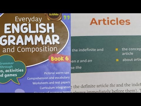 Class 6th, Unit-5 (Articles) Everyday English grammar and Composition #solution #new #nep #english