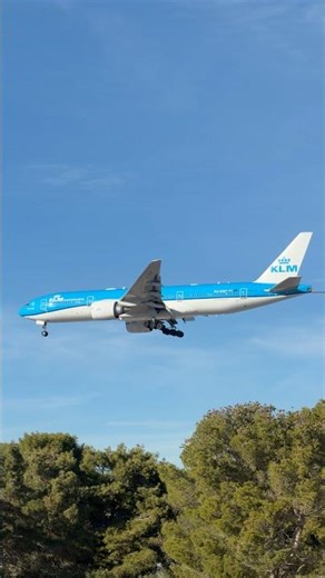 KLM Boeing 777-200ER on final approach to Las Vegas (LAS) | PH-BQP | #planespotting