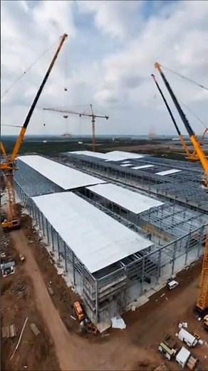 Massive Industrial Warehouse Facility Build 🏭 #warehouse #industrial #construction