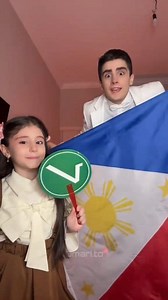 6.4M views · 150K reactions | Me and Safia selected Philippines country flag and language speaking #Philippines #Philippines2025 #reels | Omar Aliev | Facebook