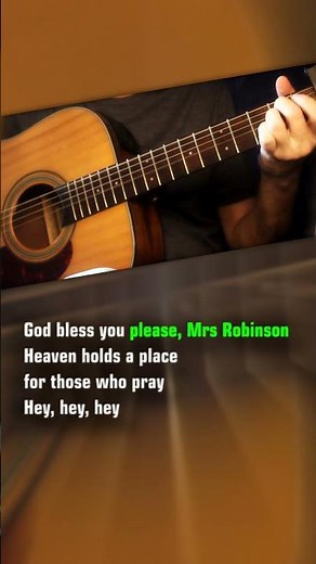 Mrs Robinson - Acoustic karaoke