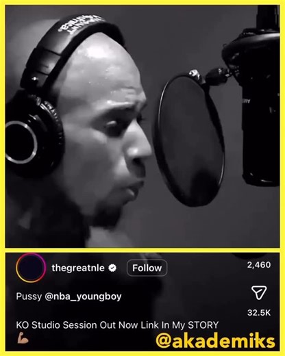 Akademiks TV on Instagram: "Nle choppa calls out yb once again"