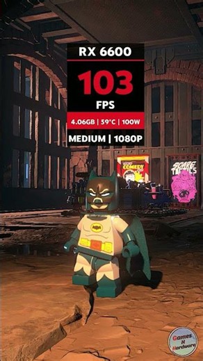RX 6600 vs LEGO Batman Legacy of the Dark Knight - Graphics Comparision
