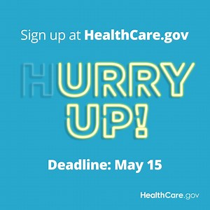 If you're without health insurance, sign up for a plan at HealthCare.gov thru May 15. Most customers qualify for financial help. | HealthCare.gov
