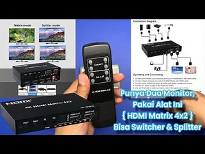 HDMI Matrix 4x2 🔥 Switcher & Splitter 4 in 2 out 4K 🔥 Unboxing + Review