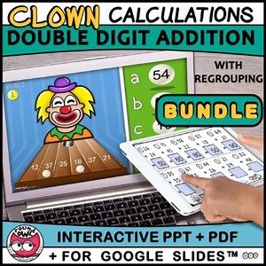 Double Digit Addition with regrouping Bundle