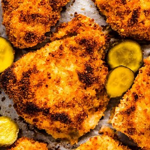 1.8K views · 13 shares | This pickle brine chicken is flavorful, juicy, and tender with an incredibly crispy crust. It's the tastiest oven fried chicken and the perfect way to use the leftover juice in a pickle jar! Recipe: https://www.theendlessmeal.com/pickle-brine-chicken/ | The Endless Meal - Real Food for Busy People | Facebook