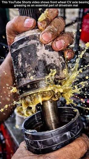 Front Wheel CV Axle Bearing Greasing Proper Maintenance Guide #shortvideo