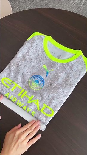 Manchester City Third Away Soccer Jersey 2025/26 Unboxing|Close-up Details #mancity #footballjersey