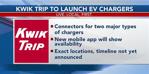 Kwik Trip announces new plan for electric vehicle charging at some locations