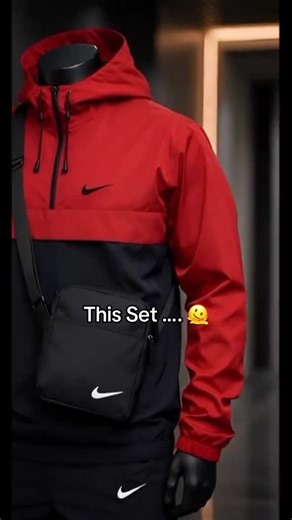 Affordable NK Men's Windbreaker Tracksuit with Bag
