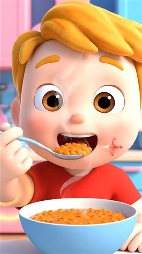 Magic Lentil Soup Muscle Power 🥣💪 Strong Body for Kids | Cute 3D Animation