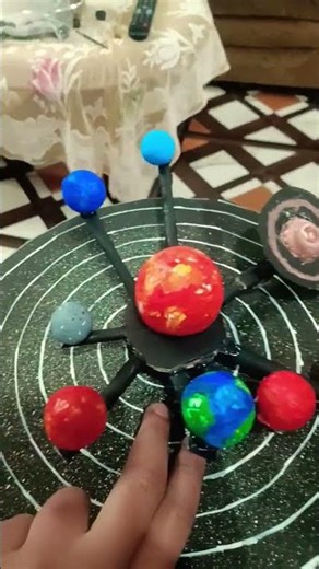 solar system working model with clay ##