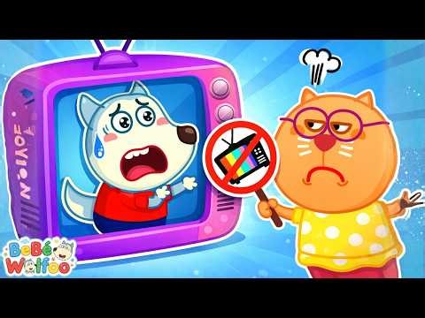 Bebé Wolfoo | ¡NO VEAS DEMASIADA TV! 😱 | Dibujos animados para niños