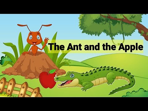 The Ant And The Apple | Alphabet Aa Short Story | The Ant And The Apple Poem