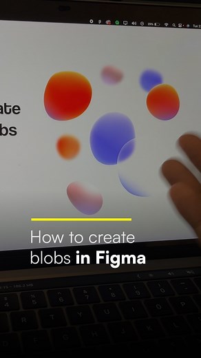 Santhosh | Website Designer & AI Creator on Instagram: "Create blobs in @figma 🔥 - Run “Blobs” plugin - Play with the settings and insert it - Add a linear gradient fill ✅ Follow for more design contents! —————————————————- #figma #figmatutorial #figmadesign #blobs"