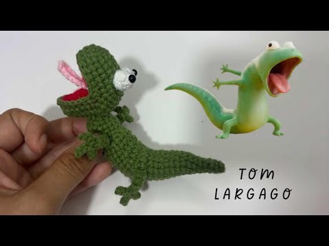 Tom lagarto llavero a crochet paso a paso 