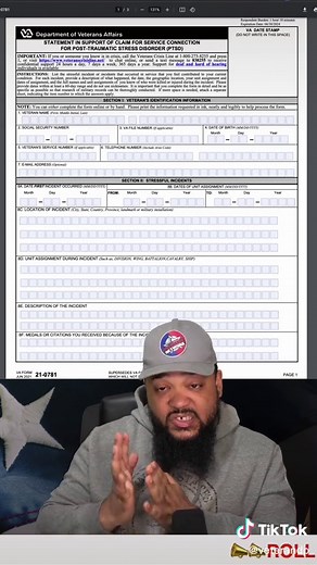 How To File A PTSD Claim (VA Form 21-0781) #veterans #vaclaims #vadisability #vadisabilityhelp #vadisabilityrating #miltiktok #mentalhealth #veteransnetwork #PTSD