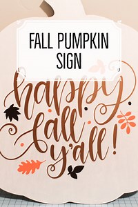Crafting Corner: Fall Pumpkin Sign