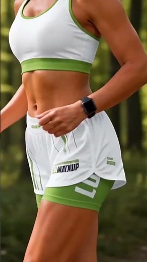 Women Training Shorts with Compression Mockup Set | Activewear PSD Mockup