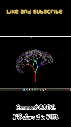 ⚡ Python Generated This Lightning Tree! 🤯
